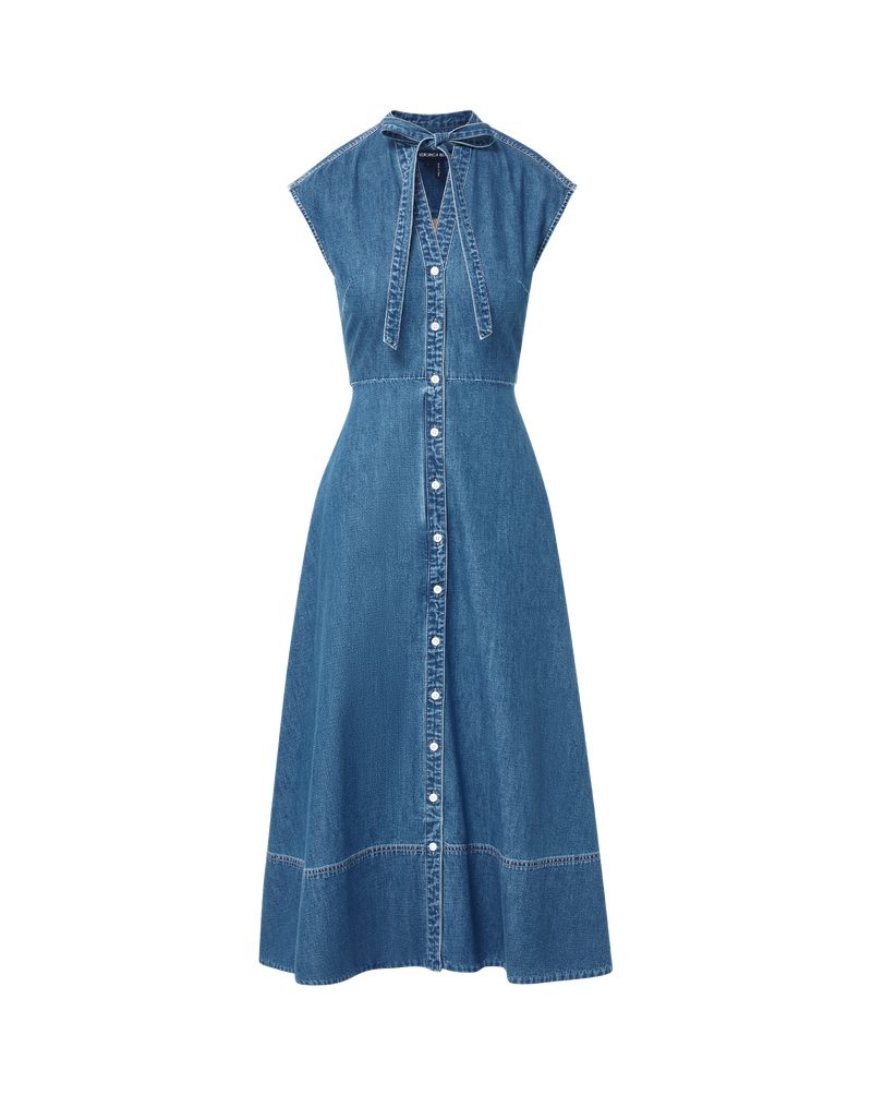 rib knit fitted dress V-neck ribbed knit fitted midi dress from Tantra exclusive at – Urbanheer main image 0
