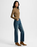 Veronica Beard Leah Straight-Leg Jean - Equinox Blue