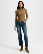 Veronica Beard Leah Straight-Leg Jean - Equinox Blue