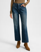 Veronica Beard Leah Straight-Leg Jean - Equinox Blue