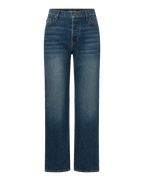Veronica Beard Leah Straight-Leg Jean - Equinox Blue