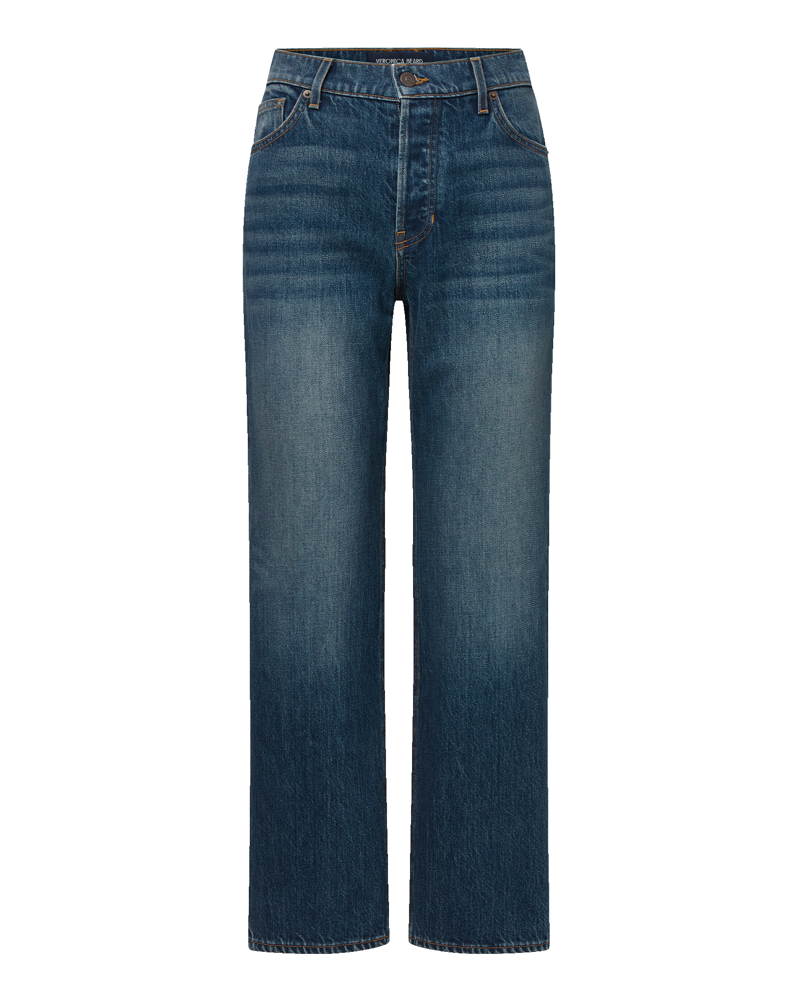 Veronica Beard Leah Straight-Leg Jean - Equinox Blue
