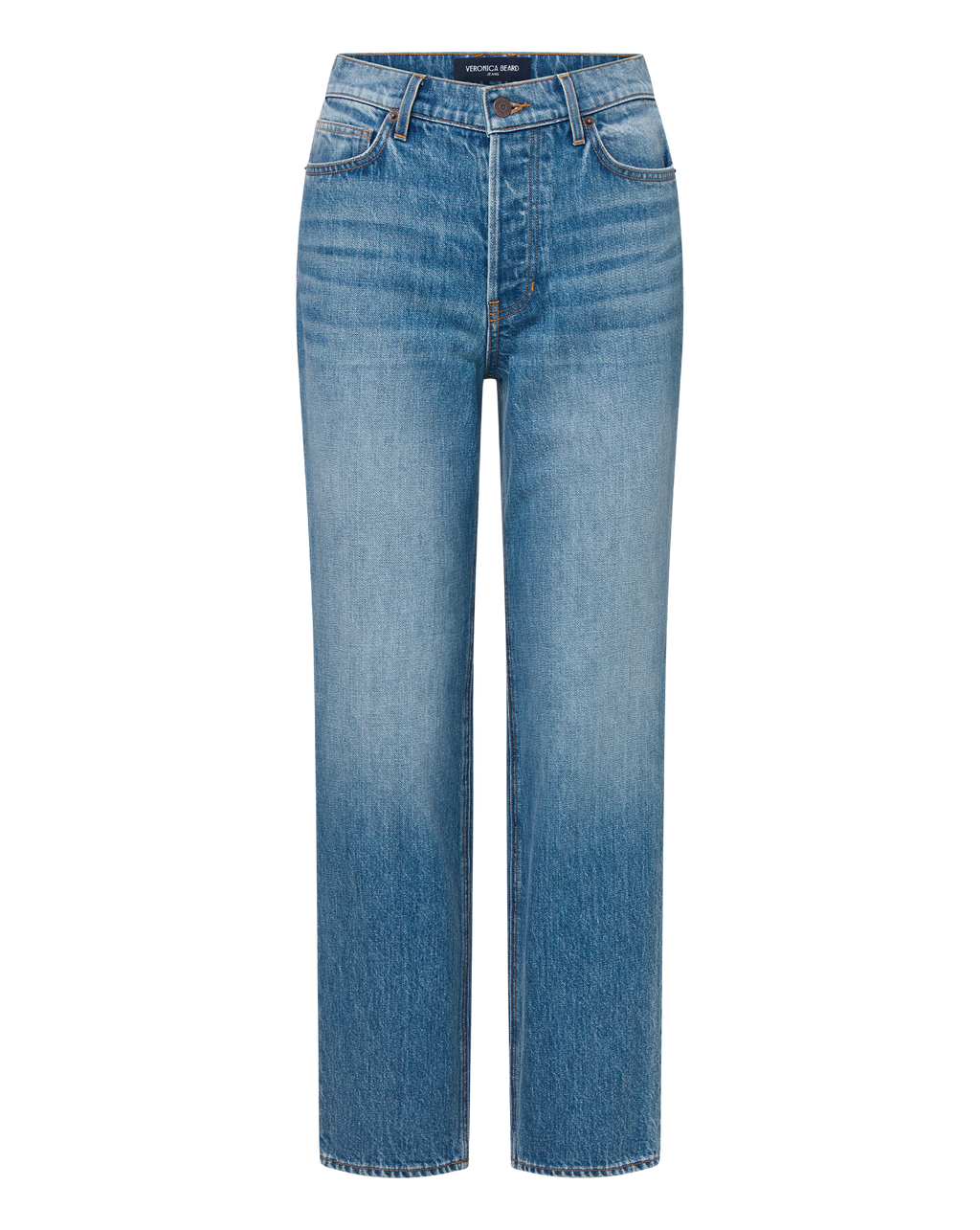 Veronica Beard Leah Straight-Leg Jean - Lakeshore Blush