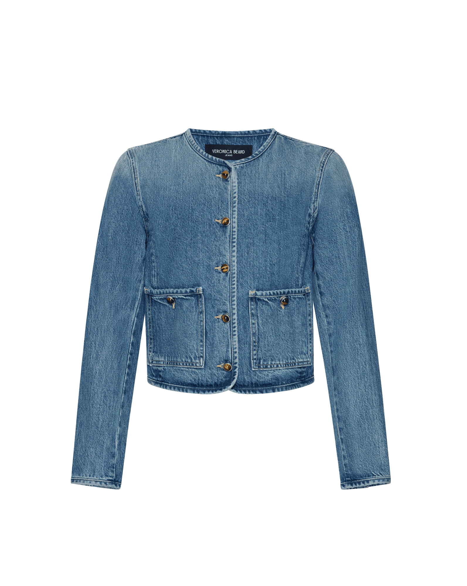 Veronica Beard Andrea Denim Jacket - French Kiss