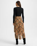 Veronica Beard Drexler Ribbed Henley Top - Black