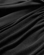 Veronica Beard Arisa Chiffon-Sleeve T-Shirt - Black