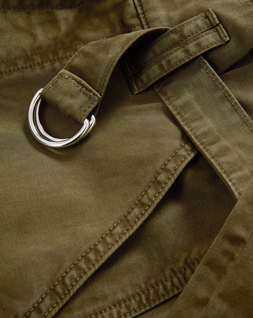 Veronica Beard Damara Wide-Leg Cargo Pant - Cypress