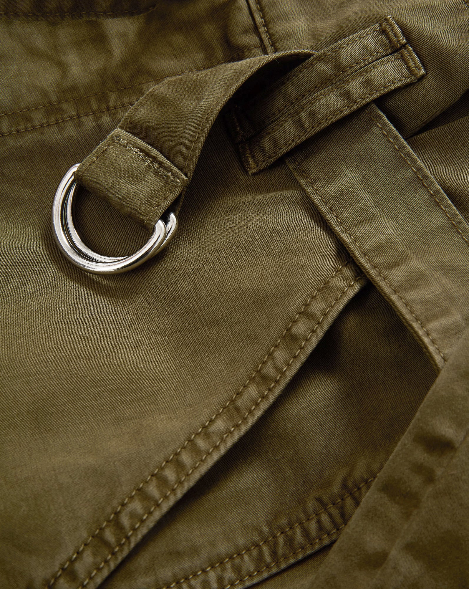 Veronica Beard Damara Wide-Leg Cargo Pant - Cypress