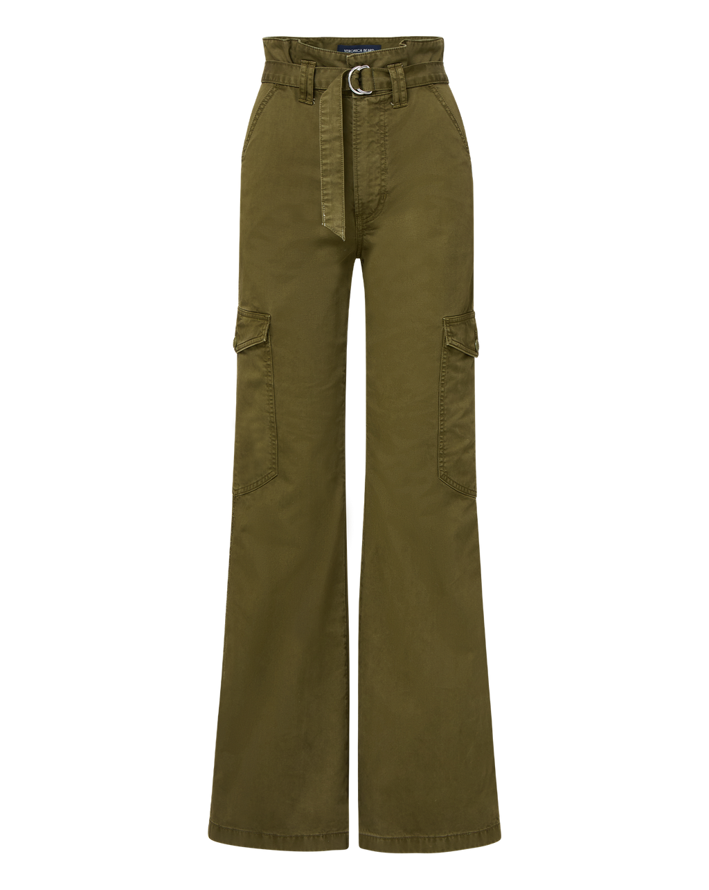 Veronica Beard Damara Wide-Leg Cargo Pant - Cypress
