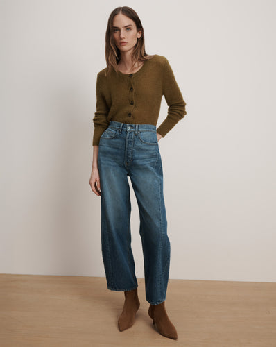 Veronica Beard Ryder Barrel Jean - Equinox Blue
