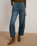 Veronica Beard Ryder Barrel Jean - Equinox Blue
