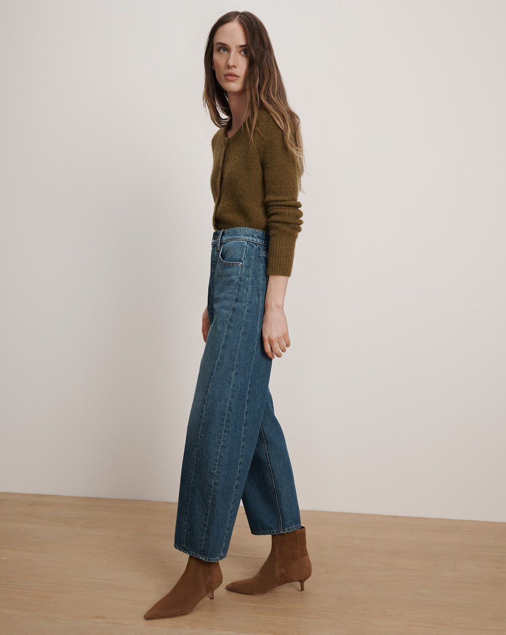 Veronica Beard Ryder Barrel Jean - Equinox Blue