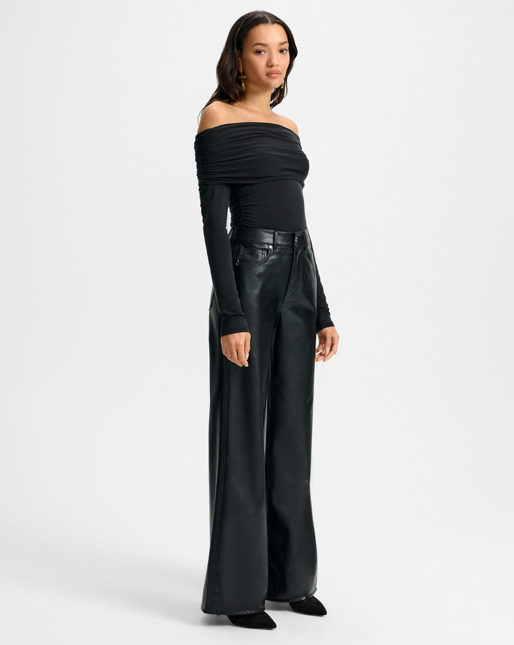 Veronica Beard Kasey Wide-Leg Pant - Black