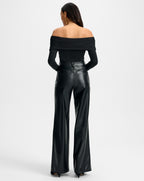 Veronica Beard Kasey Wide-Leg Pant - Black