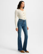 Veronica Beard Beverly Skinny-Flare Jean - Rebel Blue