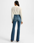 Veronica Beard Beverly Skinny-Flare Jean - Rebel Blue
