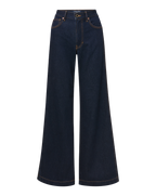 Veronica Beard Kasey Wide-Leg Jean - Indigo Rinse