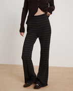 Veronica Beard Yadira Kick-Flare Pant - Navy/Dark Umber Multi