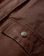 Veronica Beard Arlo Canvas Chore Jacket - Dark Umber