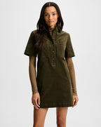 Veronica Beard Koulis Mini Shirtdress - Cypress