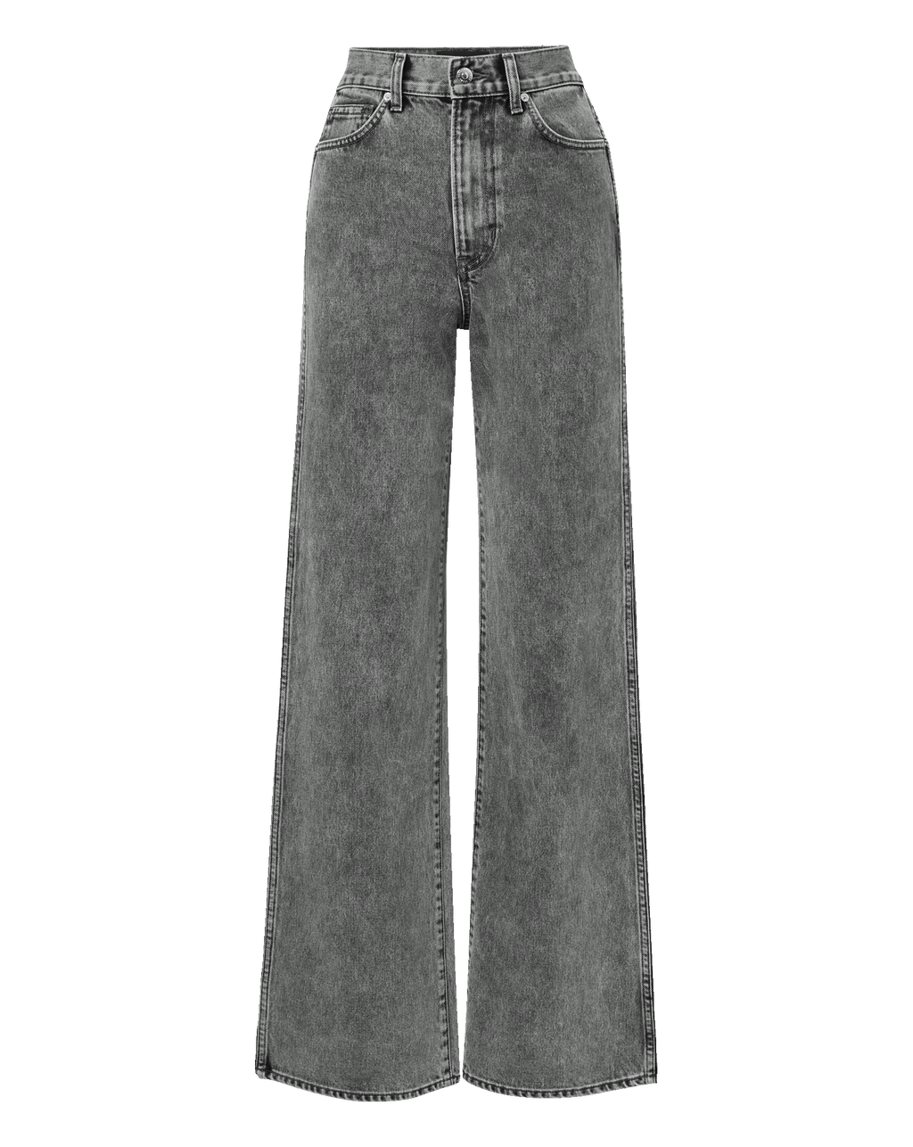 Veronica Beard Taylor Wide-Leg Jean - Volcanic Dust