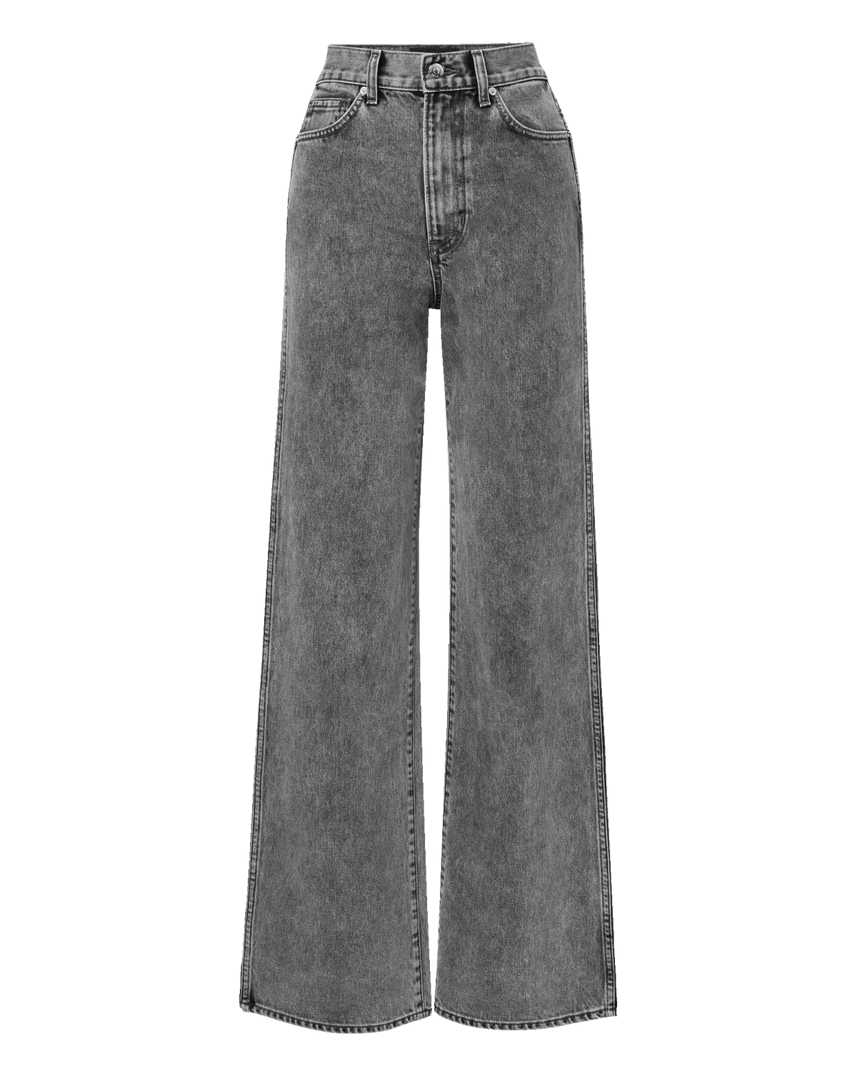 Taylor Wide-Leg Jean in Grey Volcanic Dust | Veronica Beard