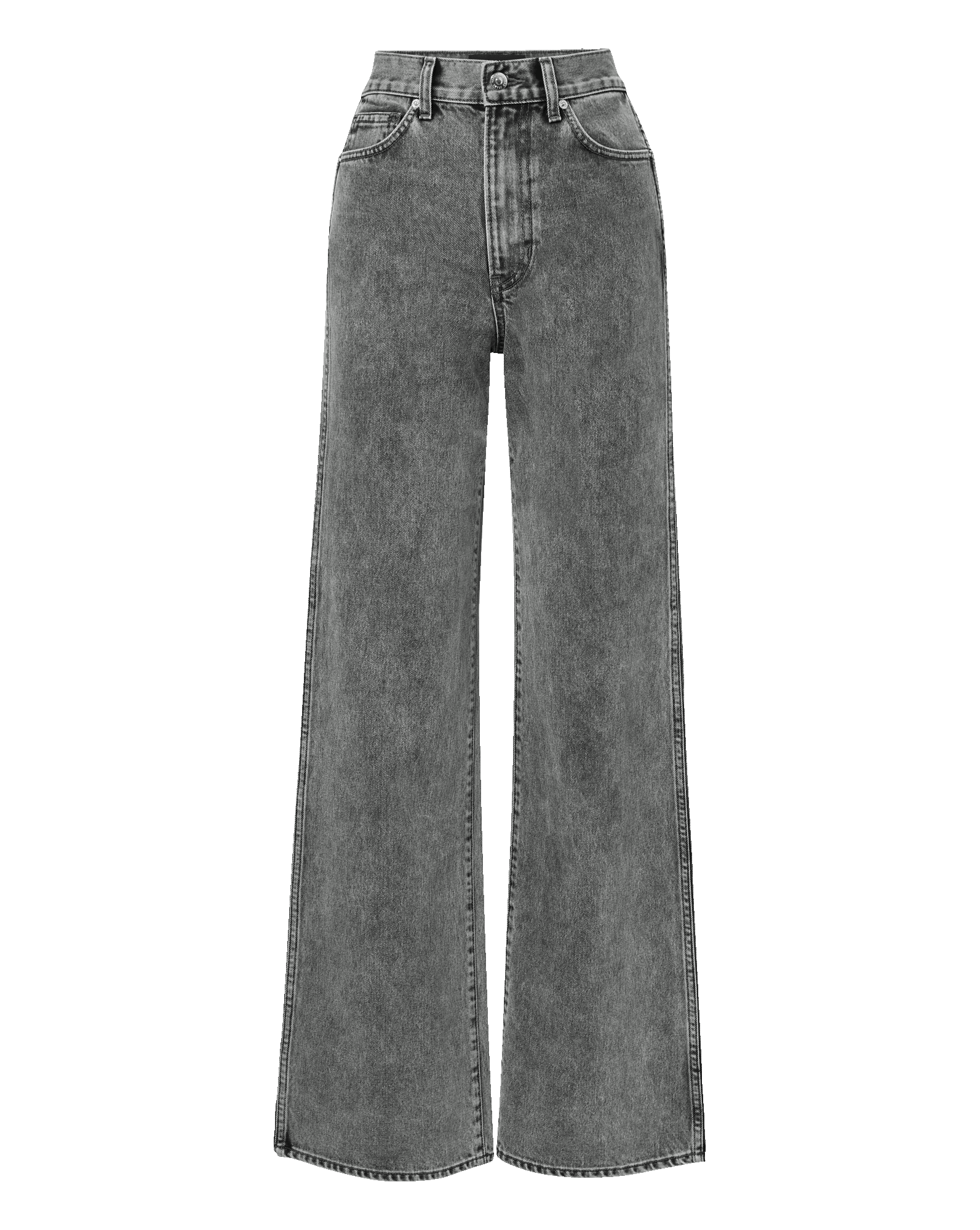 Taylor Wide-Leg Jean in Grey Volcanic Dust | Veronica Beard