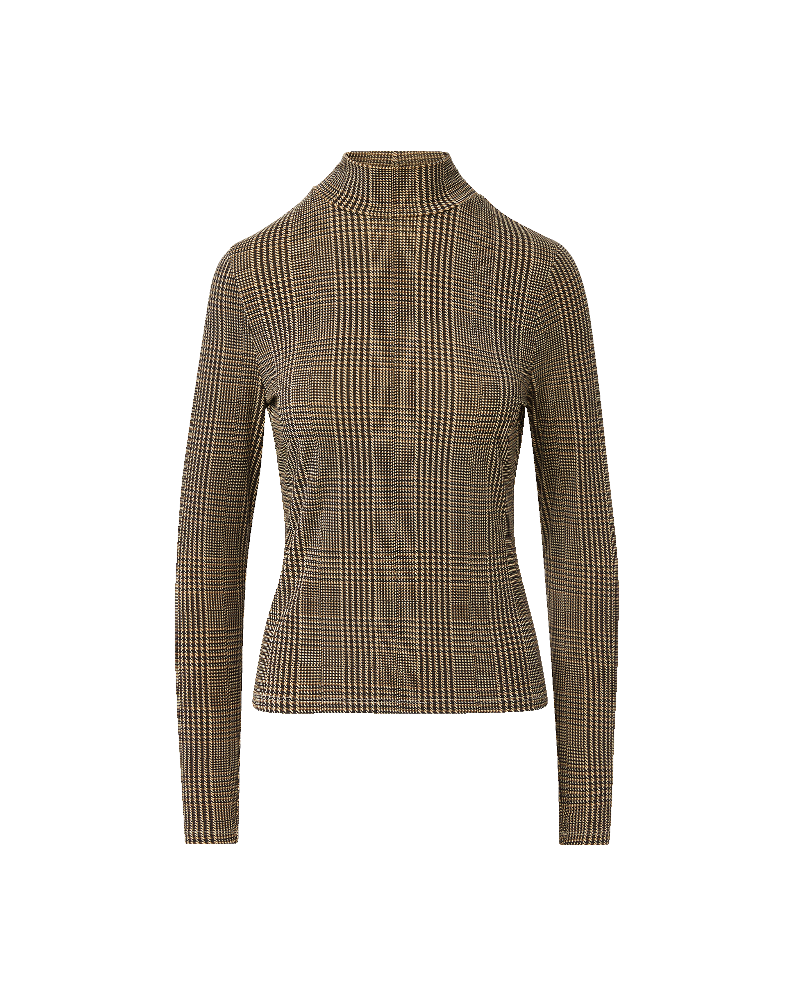 Nate Mock-Neck Top in Dark Acorn Multi | Veronica Beard