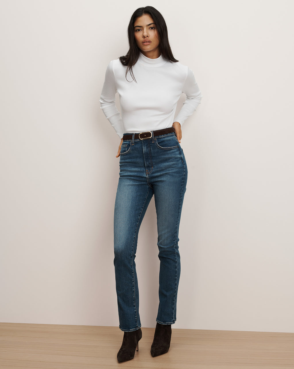 Veronica Beard Nate Mock-Neck Top - White