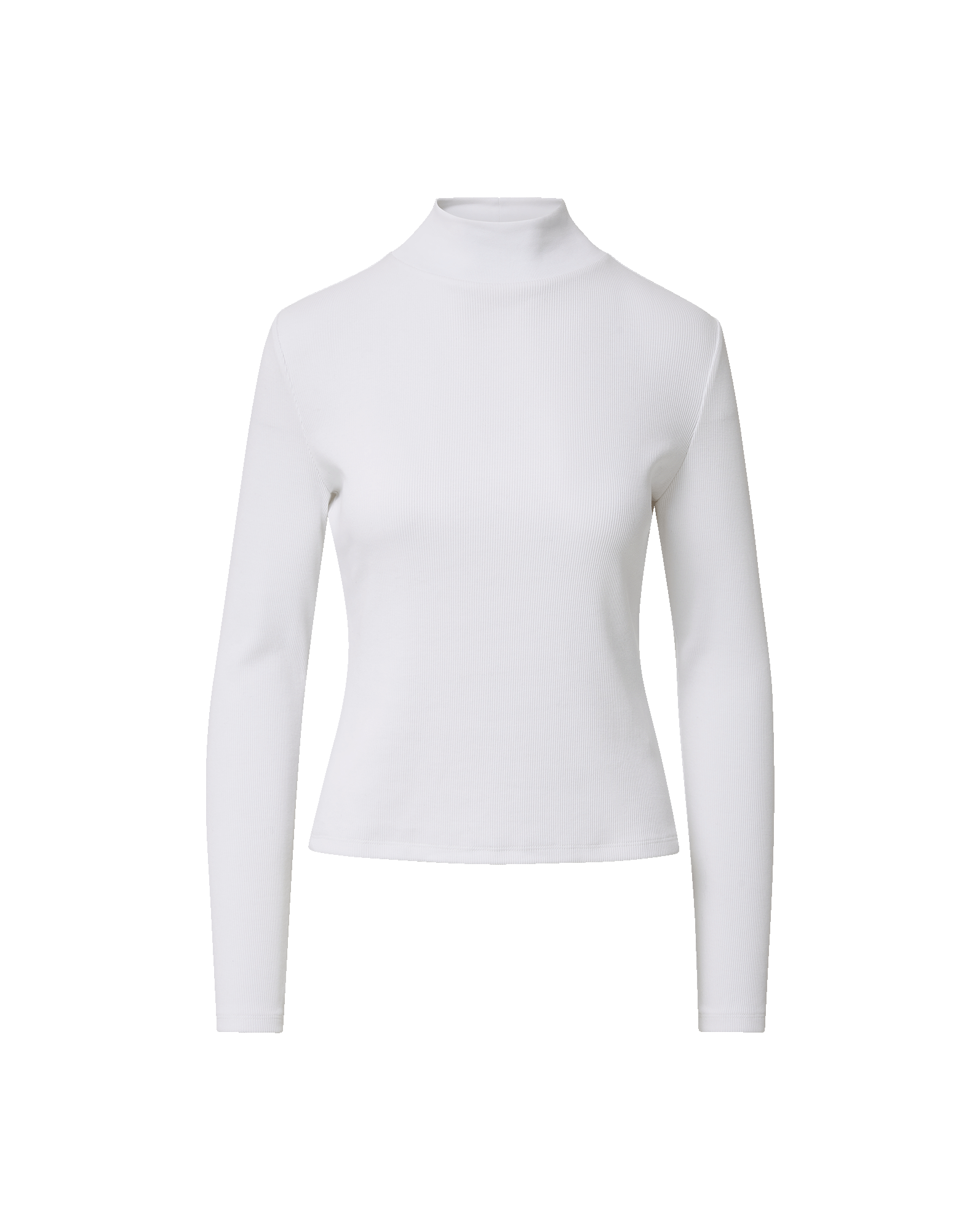 Nate Mock-Neck Top in White | Veronica Beard