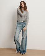 Veronica Beard Arch Leather Belt - Silver
