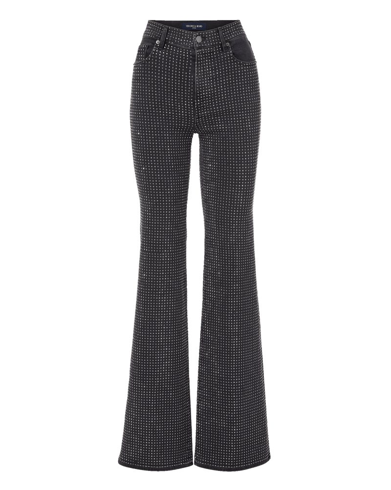 Kasey Wide-Leg Jean in Washed Black Onyx | Veronica Beard