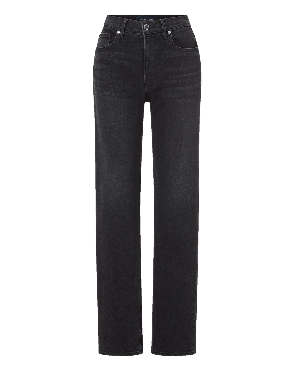 Veronica Beard Leah Straight-Leg Jean - Washed Onyx