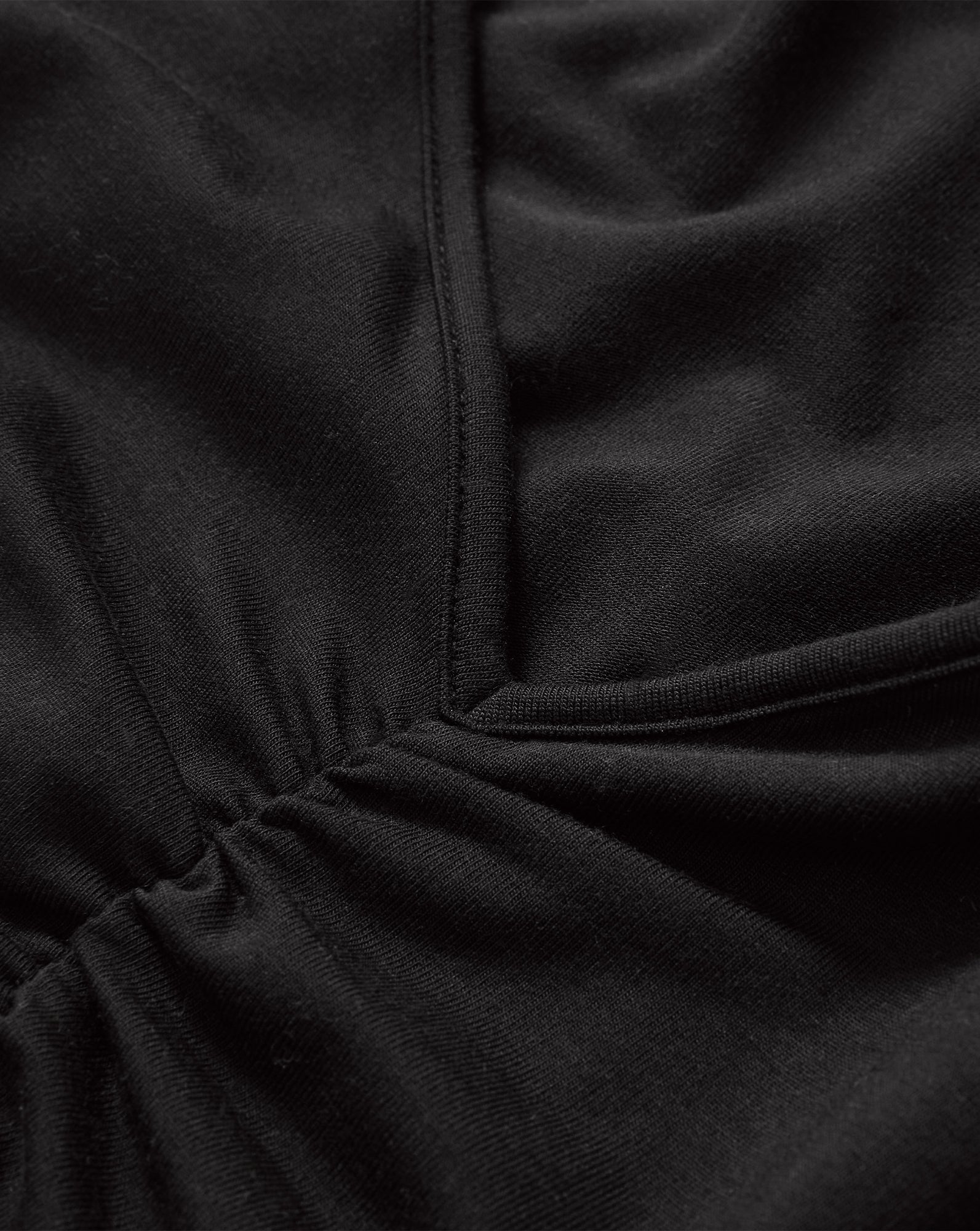 Veronica Beard Salem Ruched T-Shirt - Black