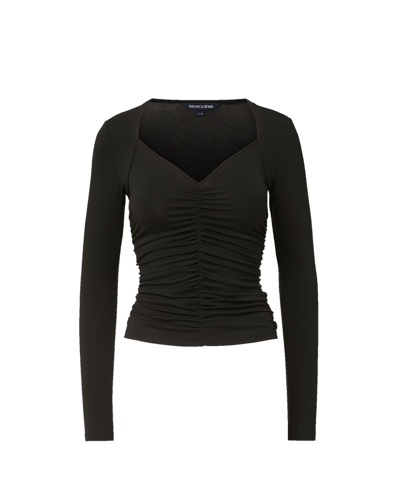 Theresa Ruched Turtleneck | Veronica Beard
