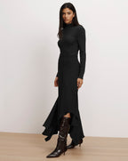 Veronica Beard Thalissa Handkerchief Dress - Black