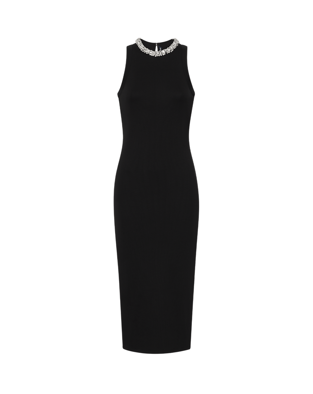 Jordyn Embellished-Collar Midi Dress in Black | Veronica Beard Jordyn Embellished-Collar Midi Dress in Black | Veronica Beard