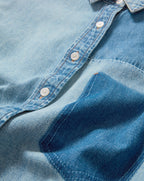 Veronica Beard Dalma Denim Button-Down Shirt - Time Travel