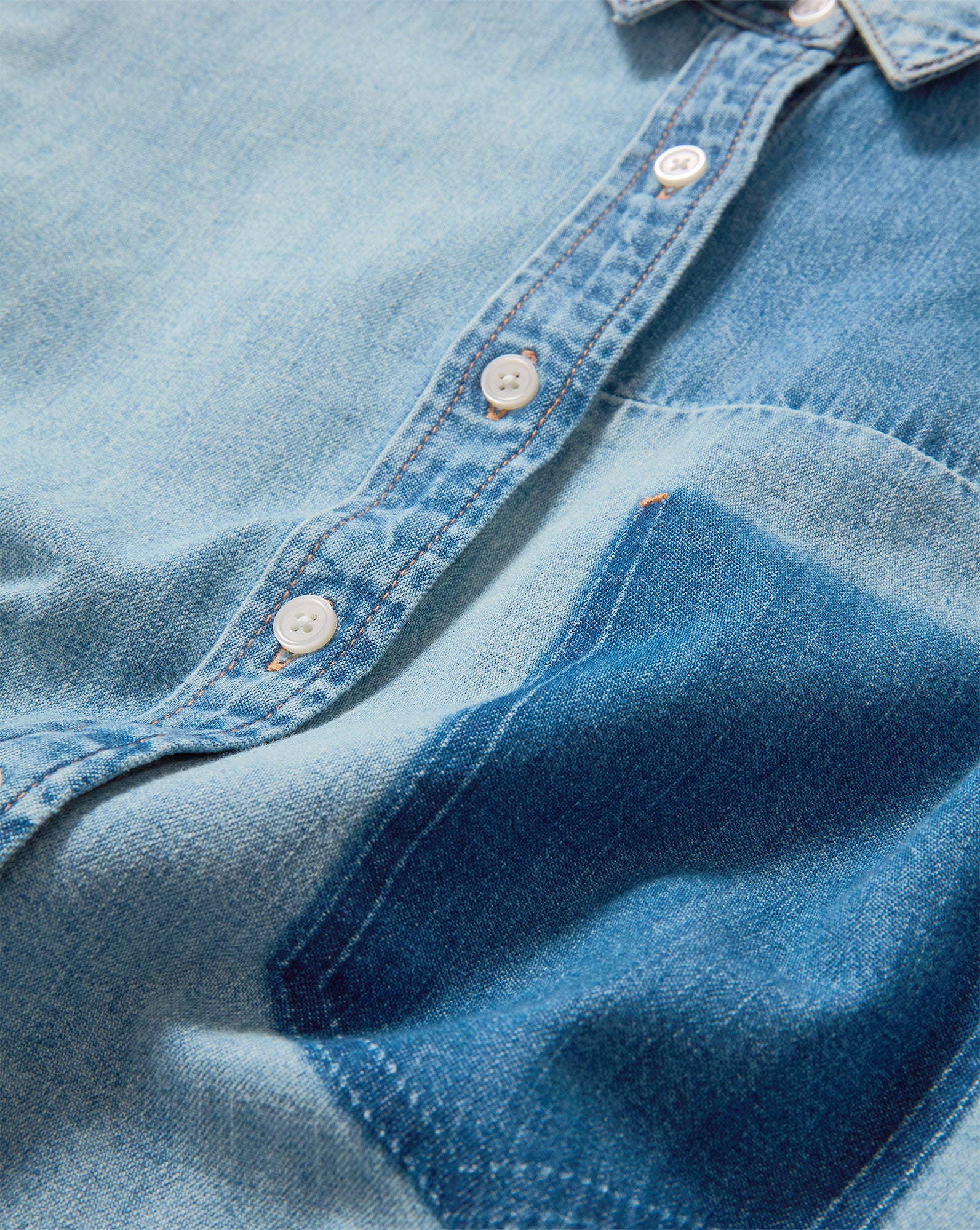 Veronica Beard Dalma Denim Button-Down Shirt - Time Travel