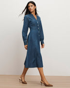 Veronica Beard Arcadia Denim Shirtdress - City Stroll