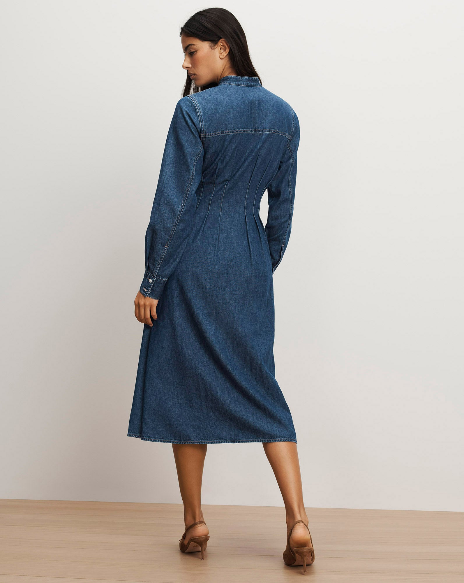 denim shirt dress Veronica Beard Arcadia Denim Shirtdress | City Stroll