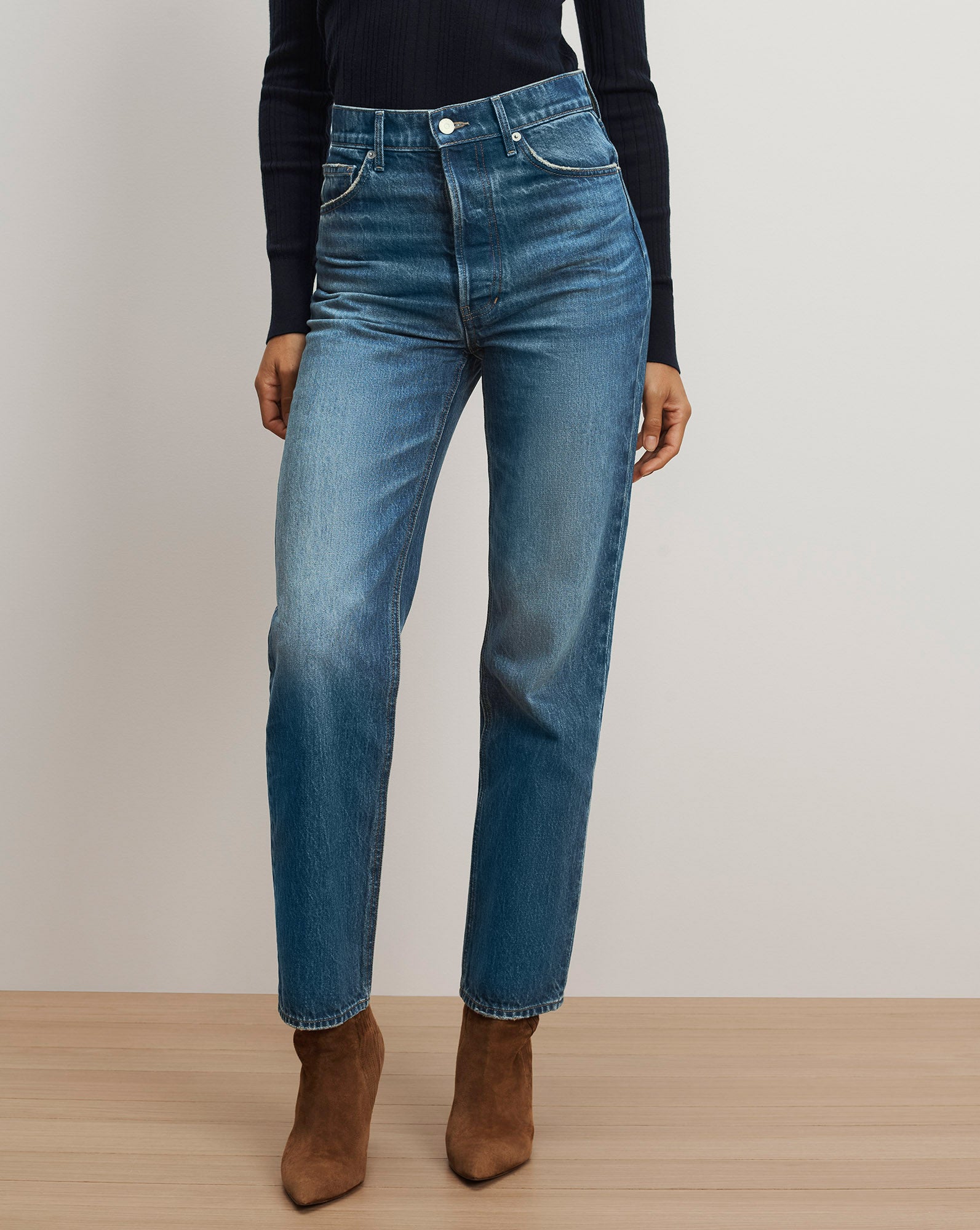 Veronica Beard Daniela Straight-Leg Jean - La La Land