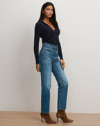 Veronica Beard Daniela Straight-Leg Jean - La La Land