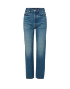 Veronica Beard Blue denim straight-leg jeans.
