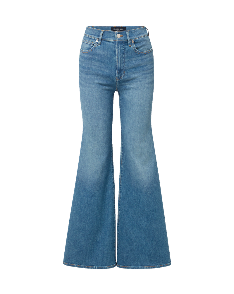 Joplin Patch-Pocket Flare Jean in Light Purple | Veronica Beard Joplin Patch-Pocket Flare Jean in Light Purple | Veronica Beard