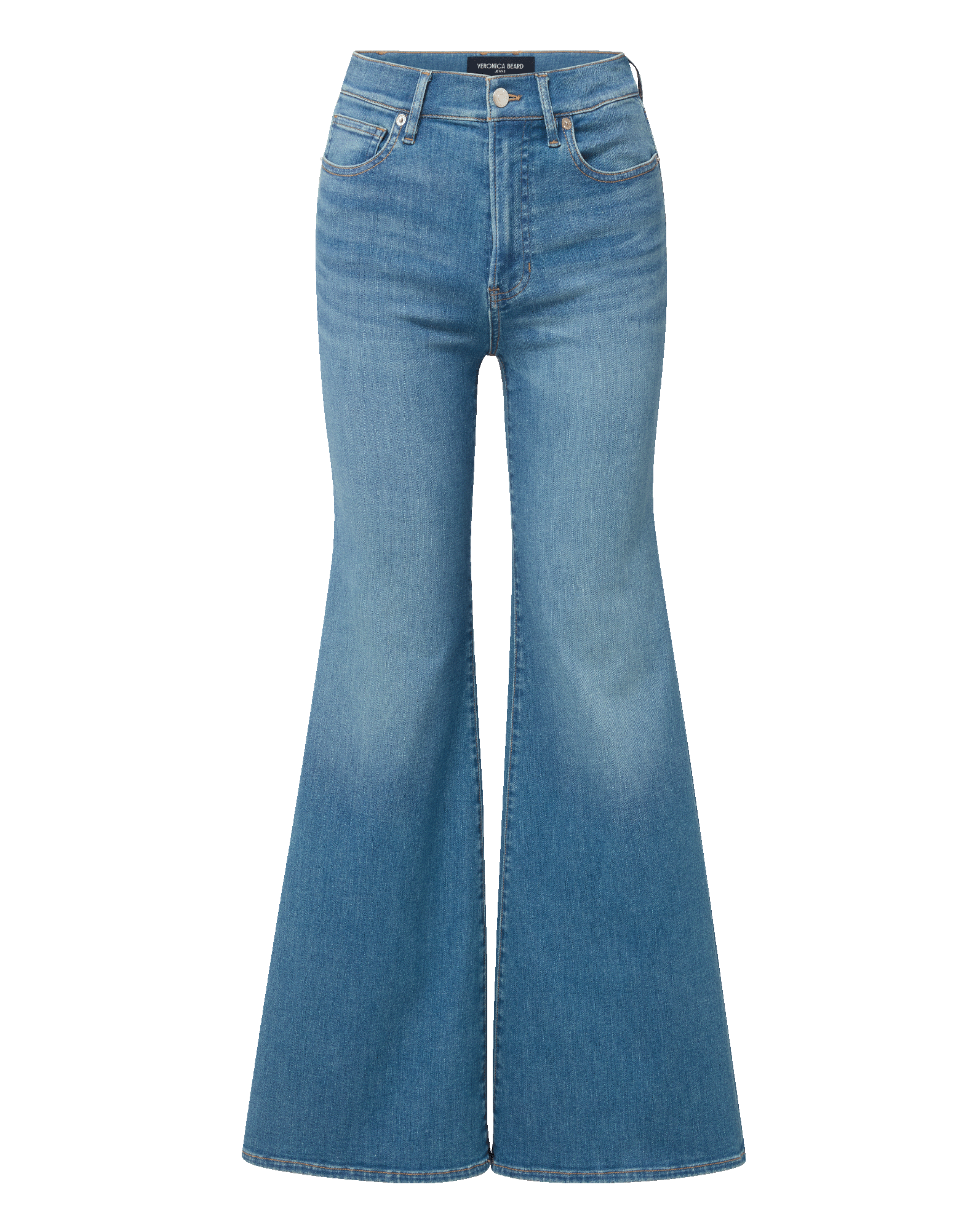 Joplin Flare Jean in Medium Wash Pool Party | Veronica Beard