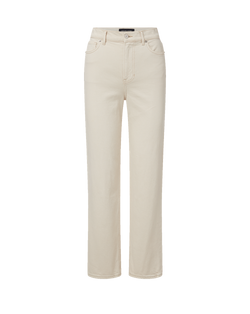 Veronica Beard Leah Straight-Leg Jean - Ecru