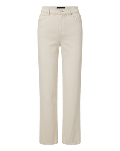 Veronica Beard Leah Straight-Leg Jean - Ecru