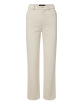 Veronica Beard Leah Straight-Leg Jean - Ecru