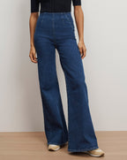 Veronica Beard Joplin Off-Duty Flare Jean - Bright Blue